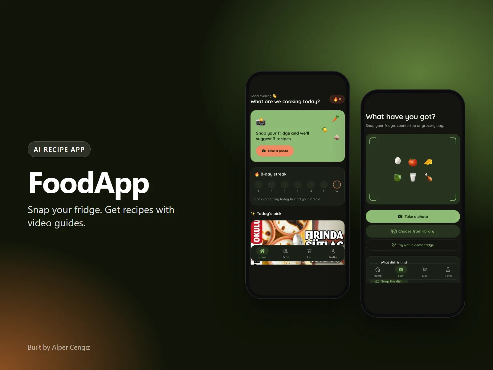 FoodApp – AI recipe app